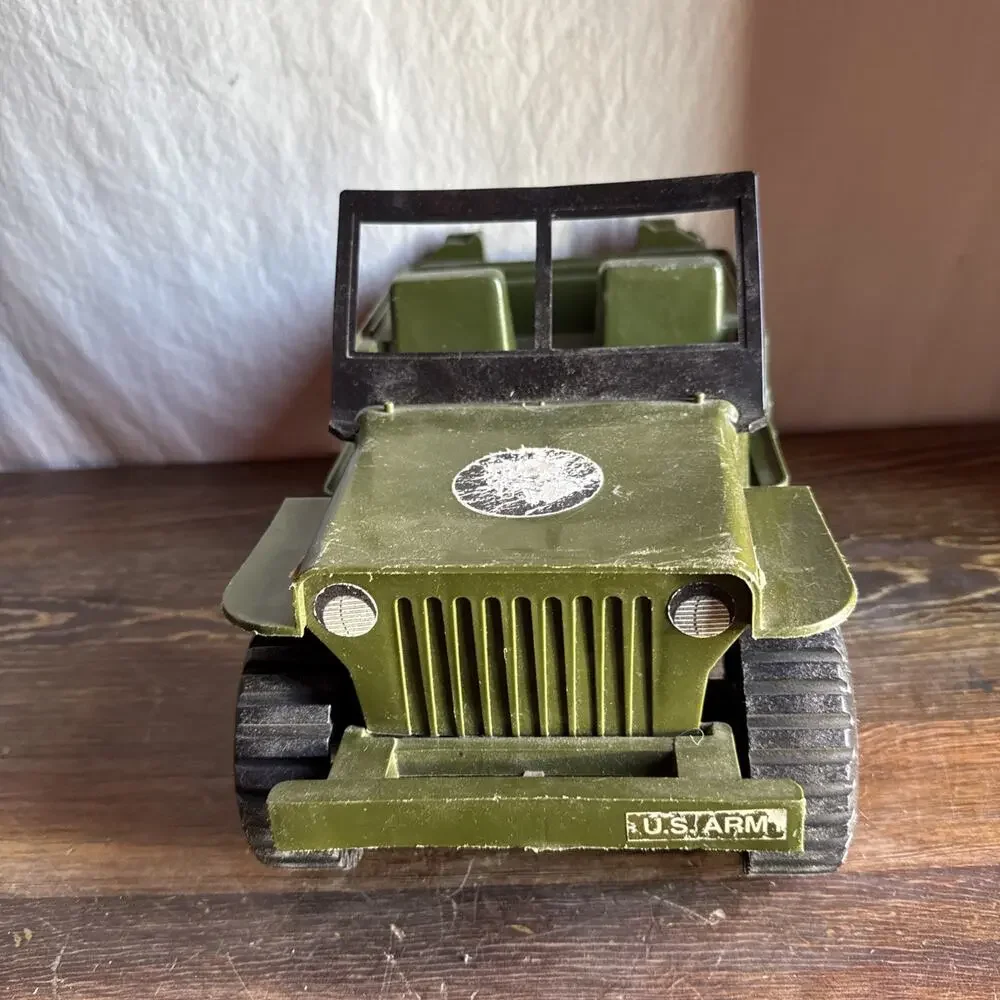 VINTAGE EMPIRE GI JOE JEEP 1973 CAROLINA ENTERPRISES GREEN PLASTIC.